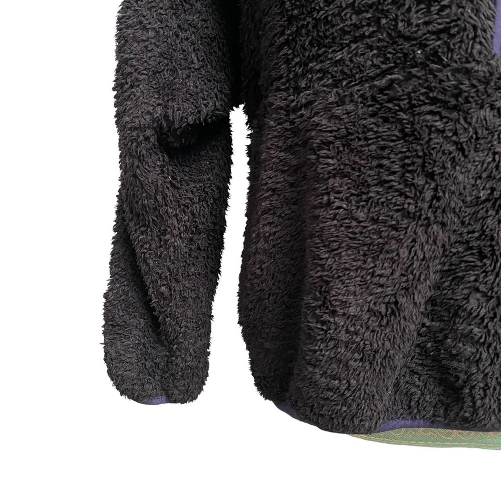Anine Bing Designer Black Sierra Sherpa Half Zip Pullover S - Picture 9 of 16